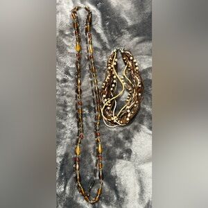 Bundle of Brown Necklaces